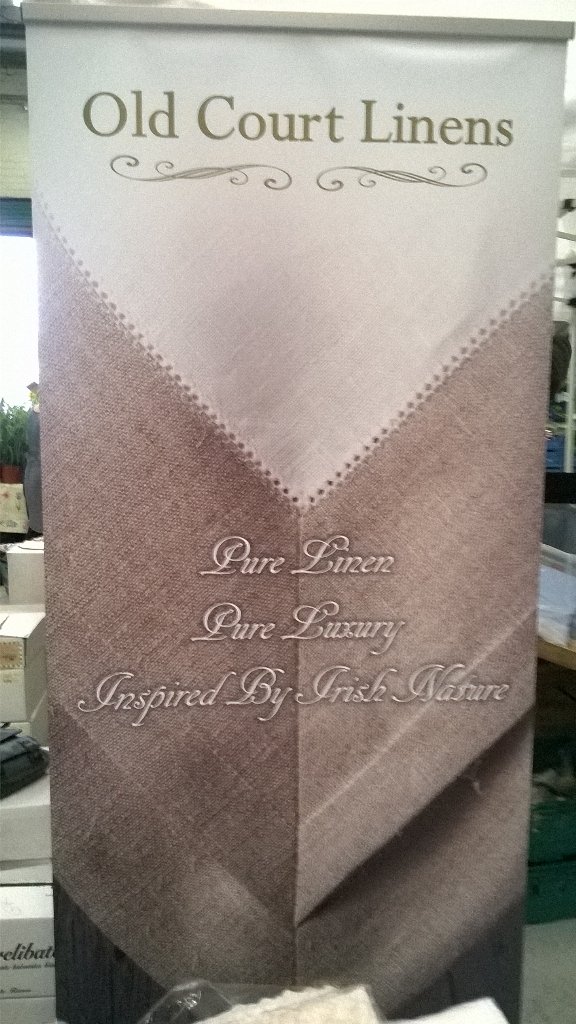 Asta has joined us with her lovely range of linen. Made in Ireland.