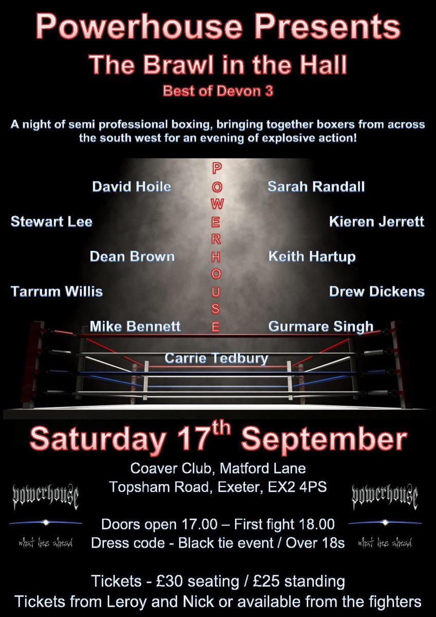 LeroyVenn's tweet photo. Two weeks today! #TheBrawl #Exeter #Boxing https://t.co/SDaMdCA0TK