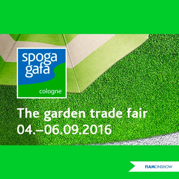 FIAMSPA's tweet photo. FIAM is at the trade fair SPOGA GAFA Cologne (Germany), from 4 to 6 September 2016. #FIAMonshow #furniturefair https://t.co/i2I0rSXsq4