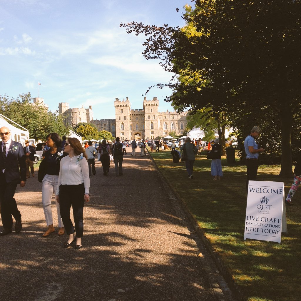 QESTcraft's tweet photo. #QEST scholars demonstrating live at the RWHA pavilion @ConcoursUK. Come visit! https://t.co/jJpU8UUn7V