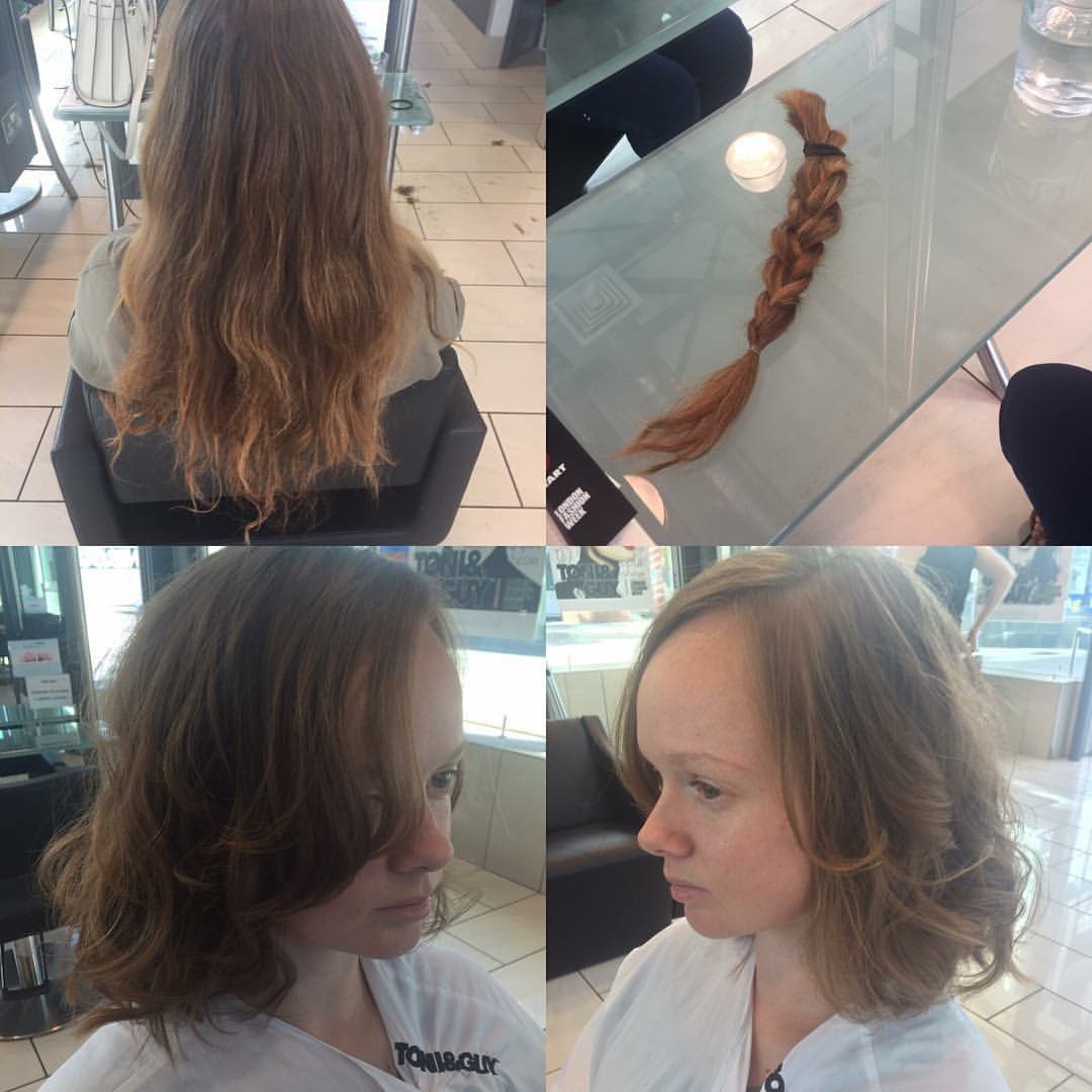toniandguybas's tweet photo. Our lovely client Kerry was brave to chop her locks off &amp; donated to @LPTrustUK. #restyle #charity #allforagoodcause https://t.co/Kj8OaNCVFR