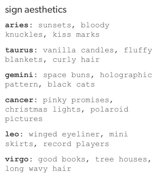 Astrology On Twitter Sign Aesthetics Https T Co Qt3l3rrkbd