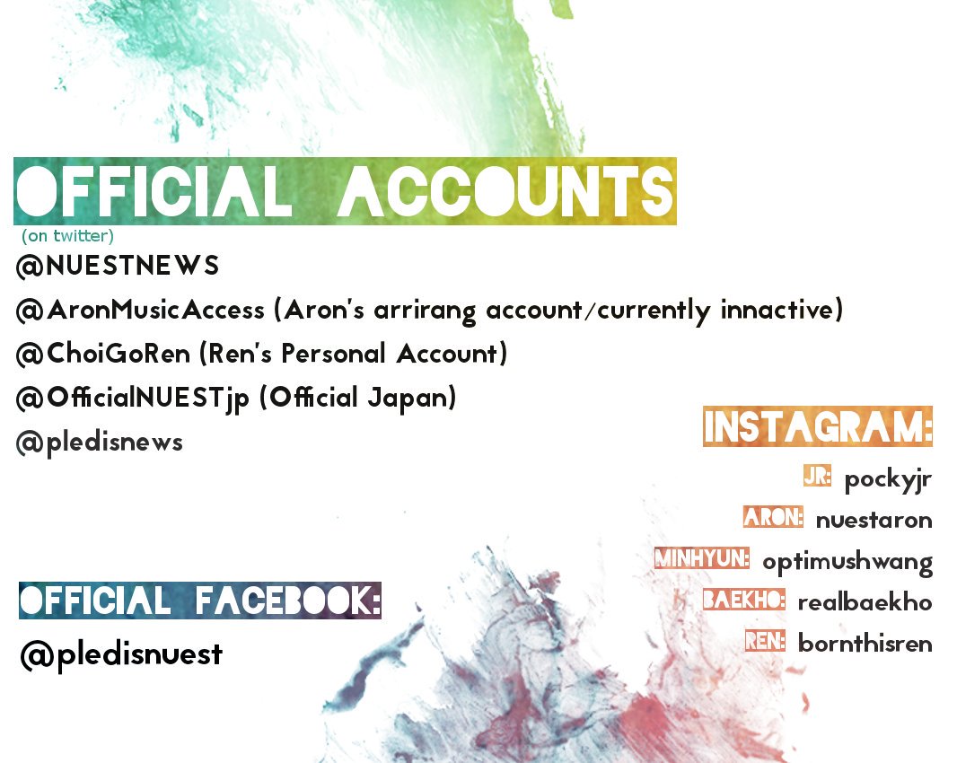 NUESTUSA's tweet photo. [Updated] Here is an updated list of NU'EST fanbases that could be useful to you guys. Enjoy! #NUEST #뉴이스트 https://t.co/2ToicBRACz