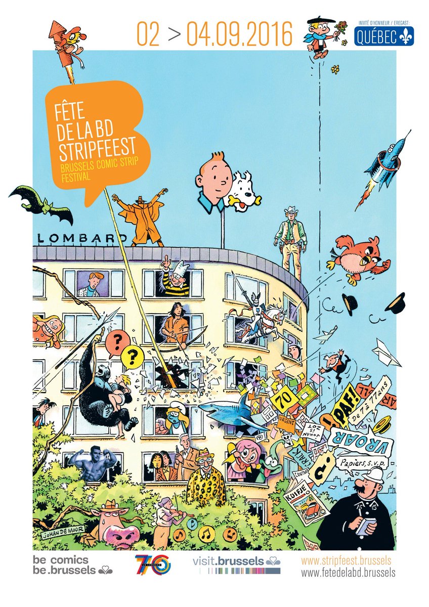 La fête de la BD, c'est ce week-end à Bruxelles ! ow.ly/opsR303MOGe
