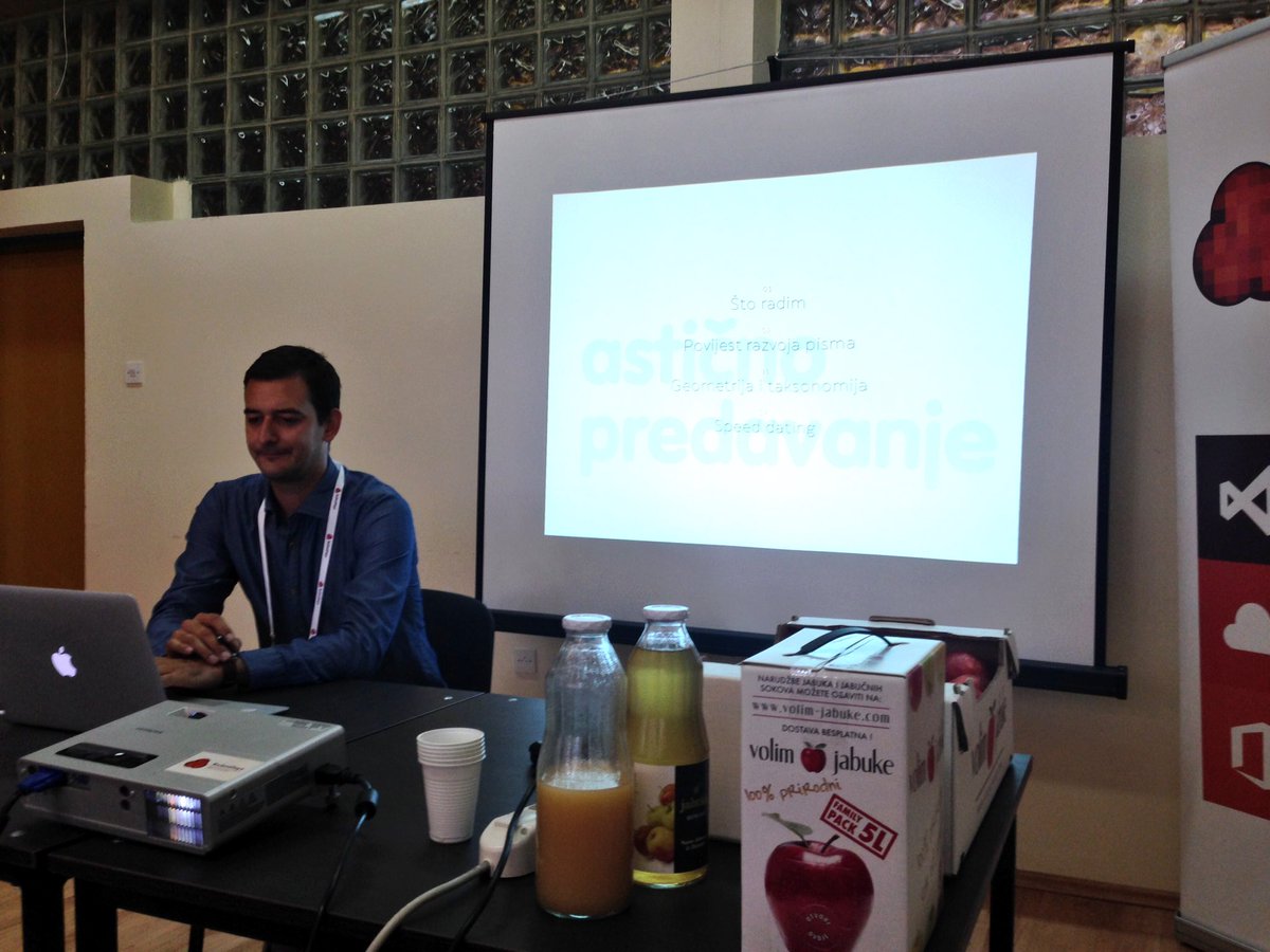 Fontastic keynote <a href="/JovanovacMarko/">Marko Jovanovac</a> #kulendayz
