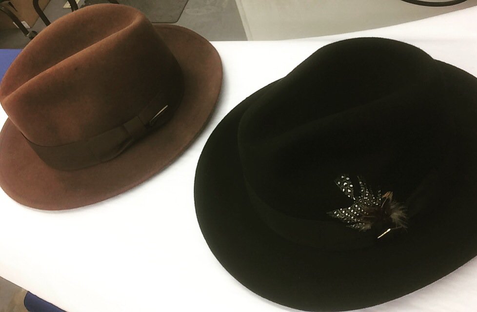 thedrycleaners's tweet photo. Final Prep for a customers #trilbys to complete their costume for next weekends #GoodwoodRevival https://t.co/8HrCYav7Ce