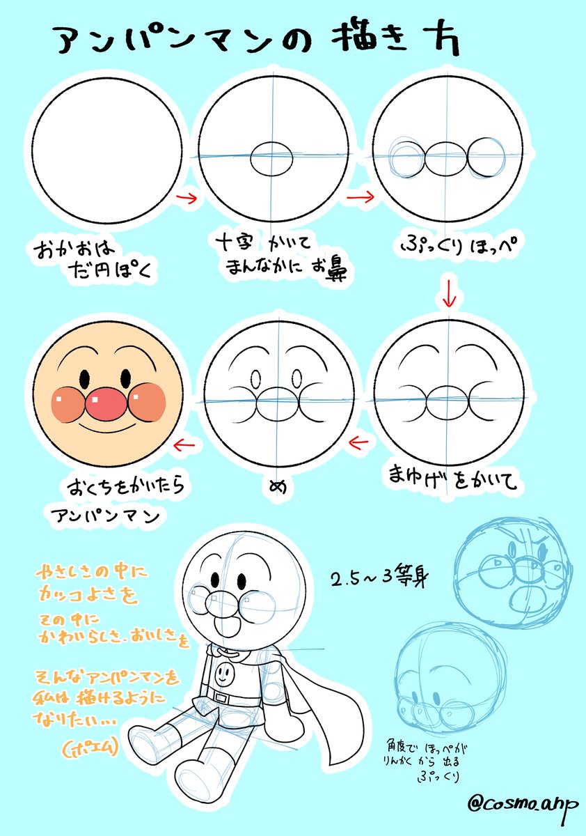 アンパンマン描き方講座 Twitter Search Twitter