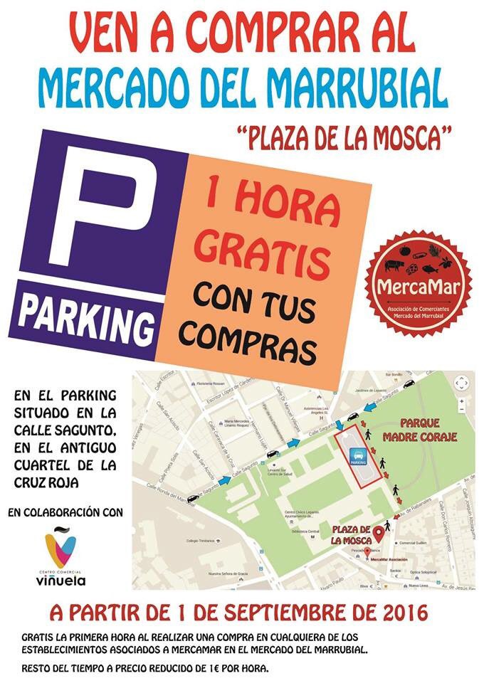 Ven al Mercado del Marrubial y olvídate de buscar aparcamiento #mercadomarrubial