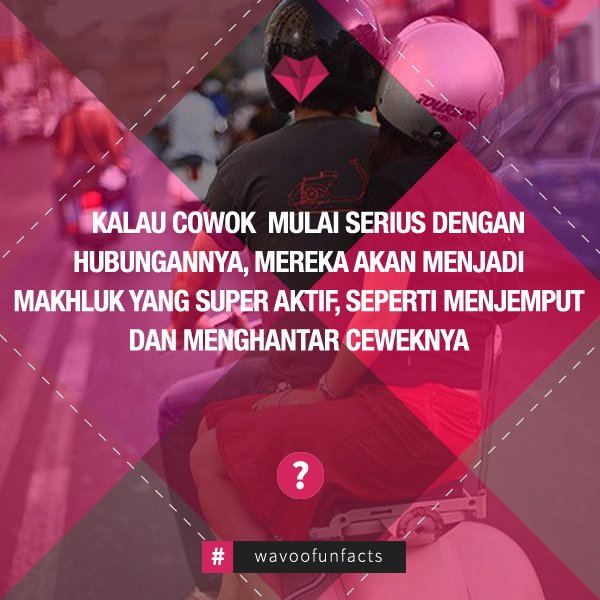 cowok baik emang harus bertanggung jawab. Setuju kan? #wavooapp
#lovefacts
#faktacinta
#fakta