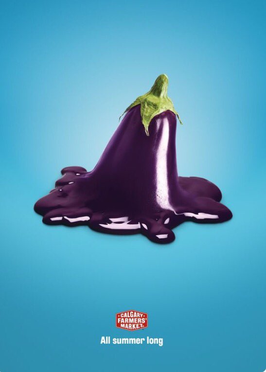 simoni1906's tweet photo. #calgaryfarmersmarket #globalwarming #eggplant #summer #creativity #advertising #awesomewppbatch https://t.co/wgEPWtg4XS