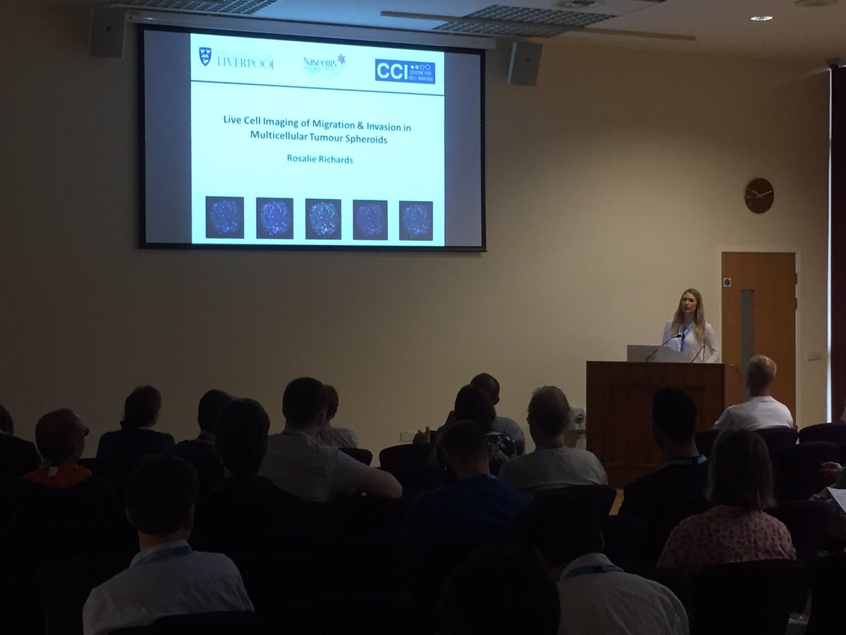 shef_screening's tweet photo. #lsfm2016 Rosalie Richards from @LivUni to talk about imaging cellular invasion using multicellular tumour spheroids https://t.co/2rfQx11pqw