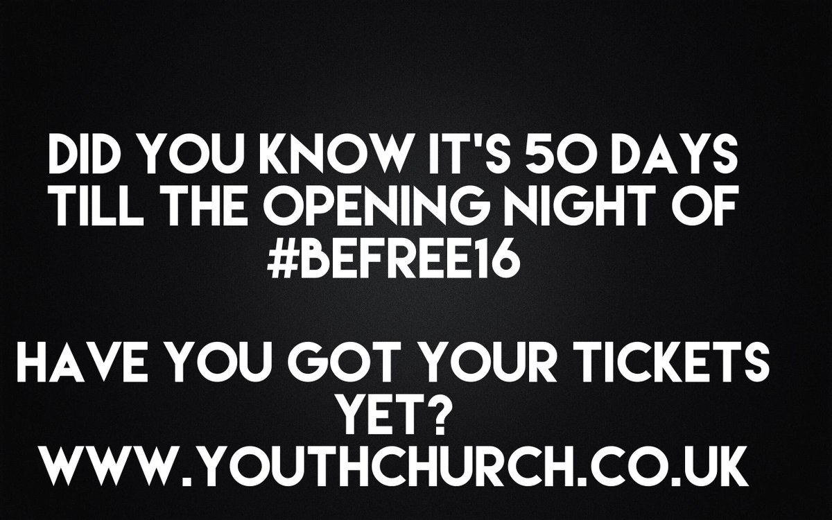 Aahhh #BeFree is so soon!! We have so much epic stuff planned for you - have you booked your tickets?