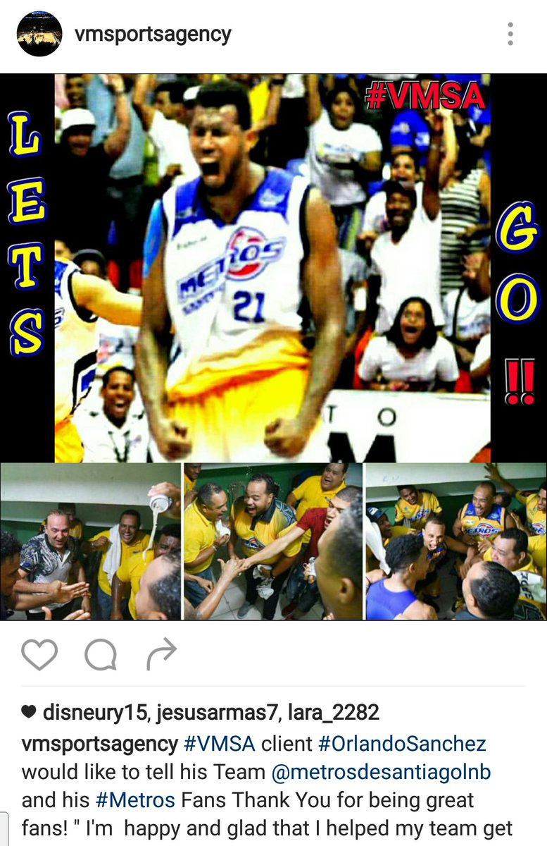 #VMSA client <a href="/Orlandito0933/">Orlando Sanchez</a> says to <a href="/MetrosSantiago/">Metros de Santiago</a>  "Thank you <a href="/prensametros/">Prensa Metros</a> @DeportivAgenda