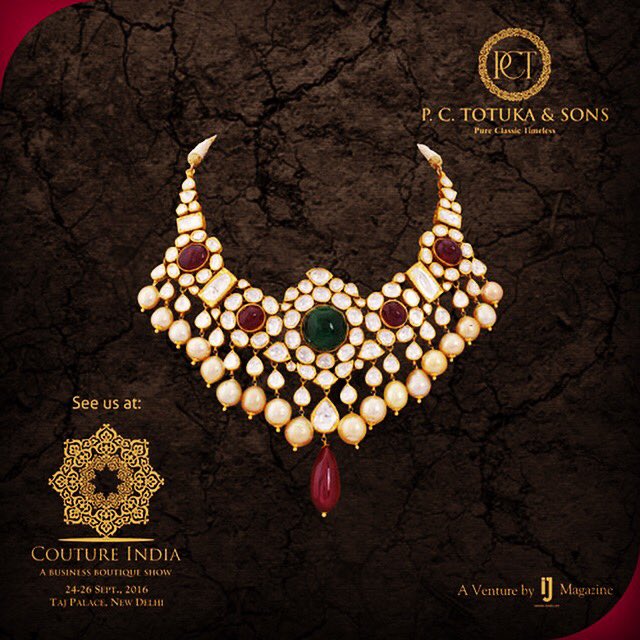 IndianJeweller's tweet photo. Explore Jadau collection at PC Totuka at COUTURE India, 24-26th Sept, TAJ Palace #Studio117, https://t.co/70XIZ3vaHa https://t.co/EtwhfNMcDj
