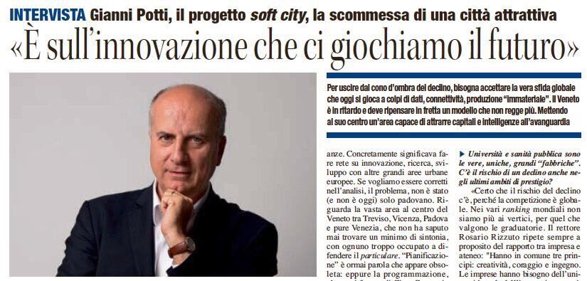 FondComunica's tweet image. "È sull' #innovazione che ci giochiamo il #futuro", @giannipotti intervistato sul progetto #softcity
