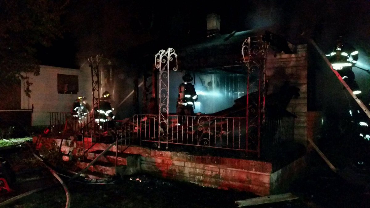 IFD_NEWS's tweet photo. Overnight Station St fire in vacant residence puts this female firefighter on the nozzle  for #1stFire #1stDue 🚒 https://t.co/2R5RvKw6eI