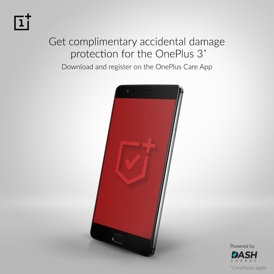 OnePlus_IN's tweet image. The ultimate protection plan for your OnePlus 3. Download the #OnePlusCare app today. Visit: onepl.us/opcare