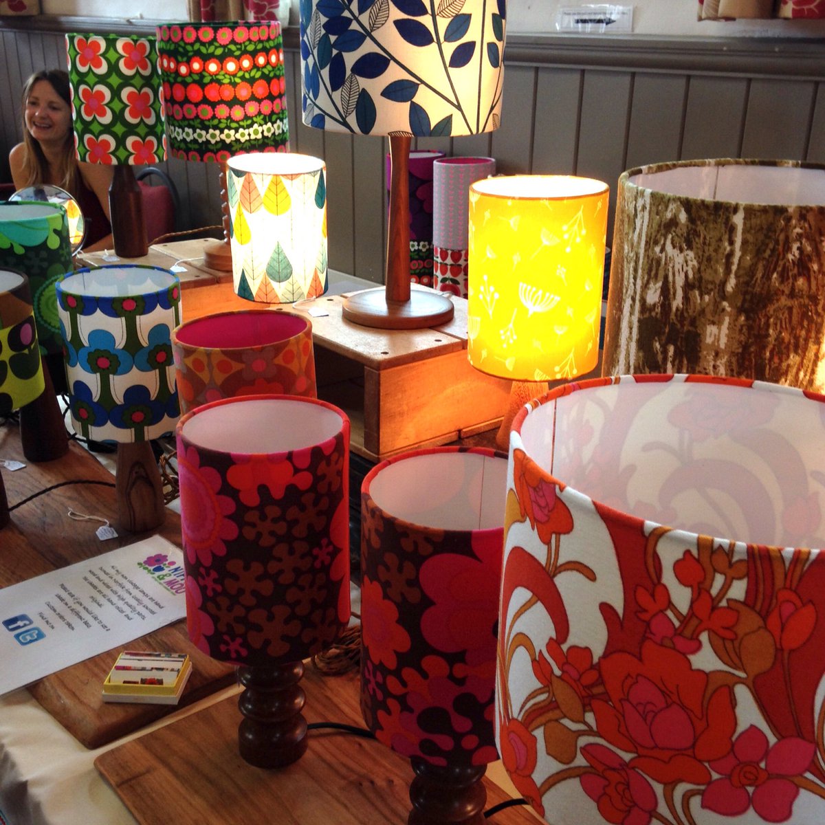 Having fun #norwichmakersmarket #vintage lamps