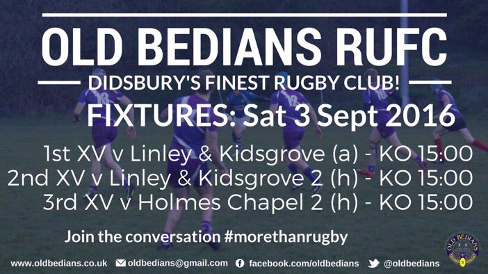 Come on #Didsbury #Oldbedians #morethanrugby