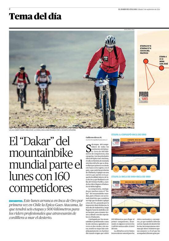 Epica_Chile's tweet image. Hoy en el #DiariodeAtacama todo sobre la prueba. Hoy llegan todos los corredores a @CopiapoOficial 😊