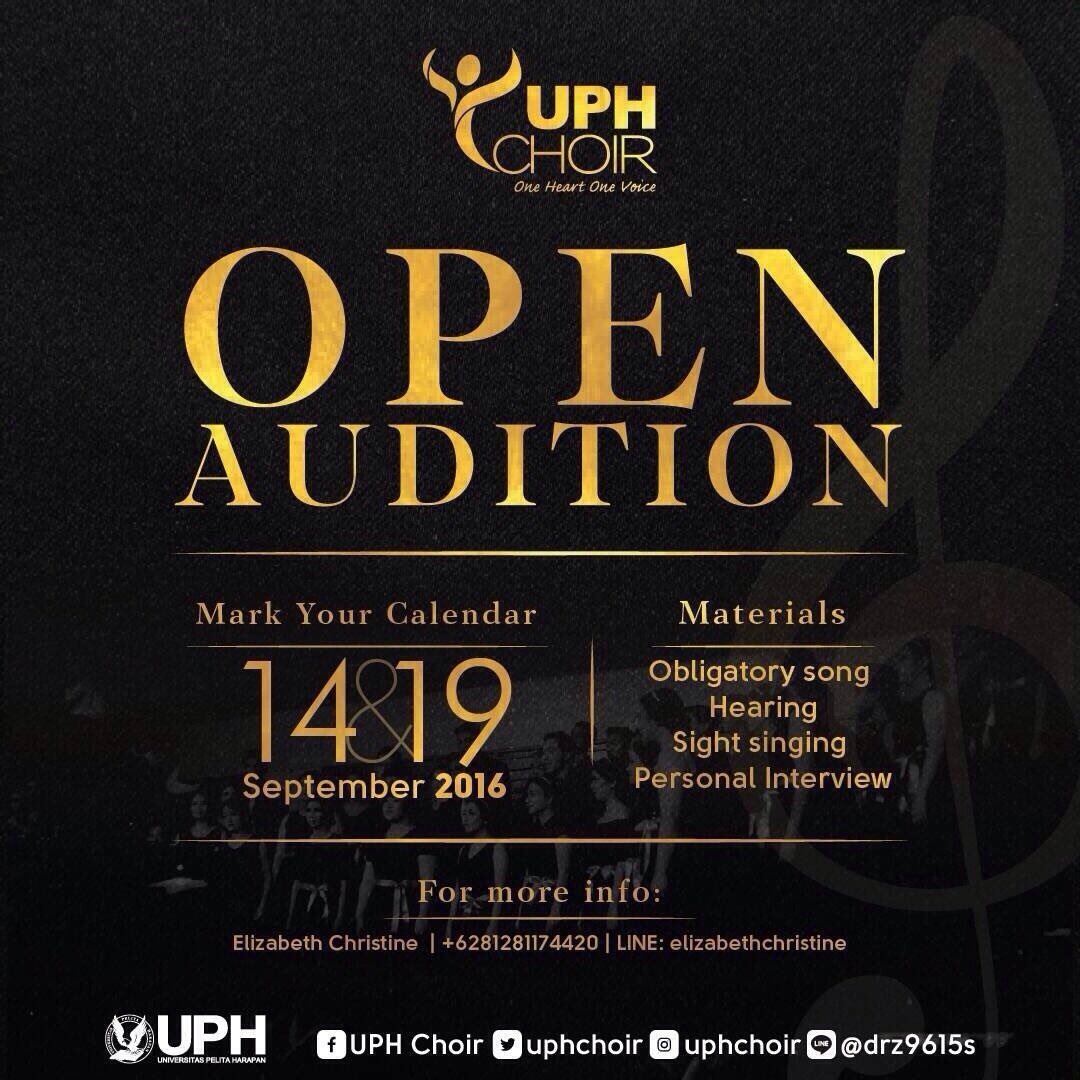 Take courage &amp; sing your heart out with us!
More info: Elizabeth Christine (LINE: elizabethchristine//081281174420)