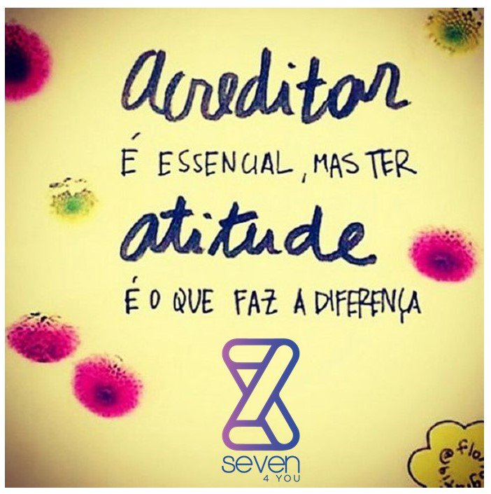 7seven4you's tweet photo. #seven4you Fazer coisas diferentes, para ter resultados diferentes! 
#bomsabado https://t.co/cMMNlueK46
