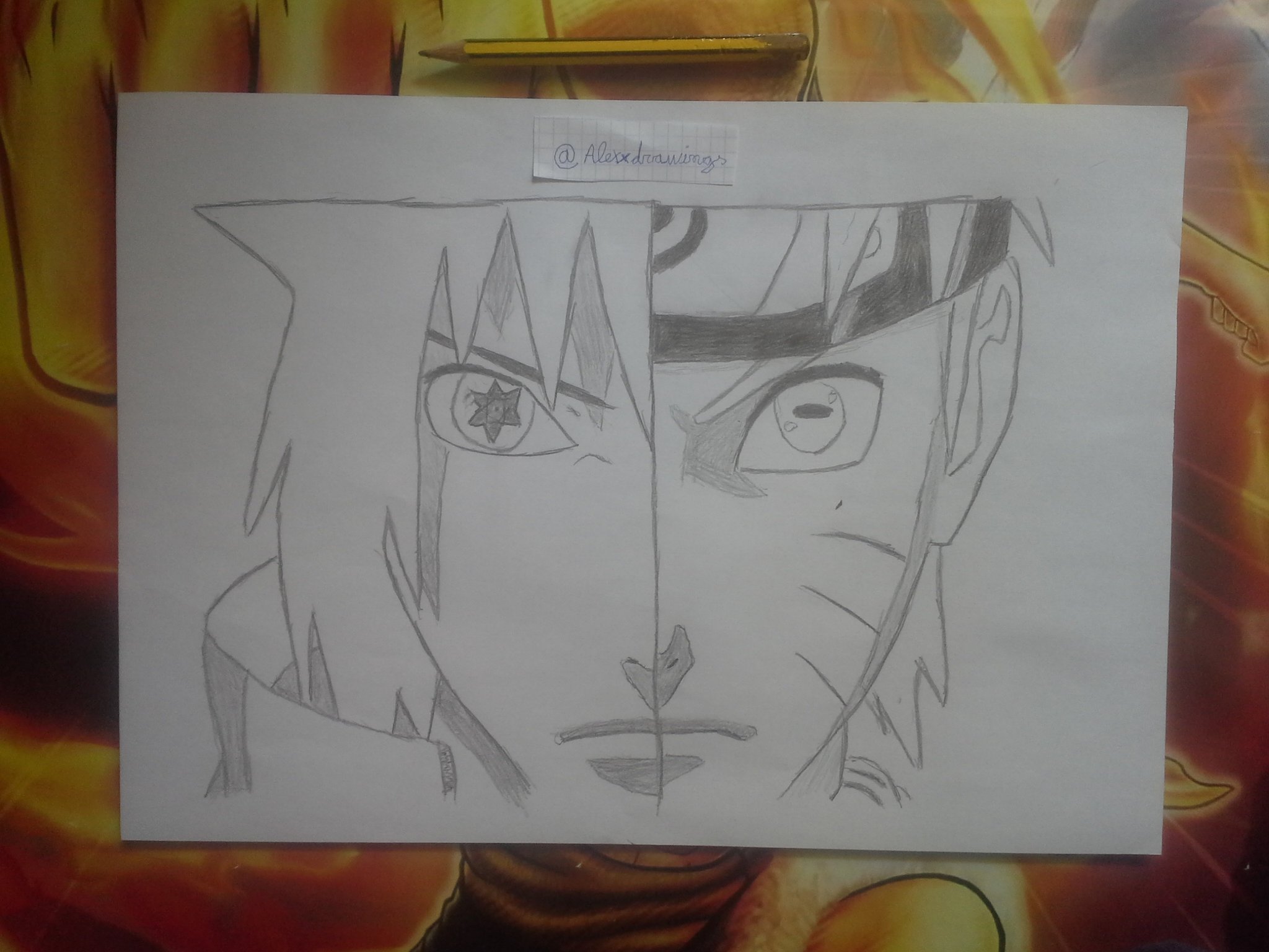 How to Draw Naruto Easy, Naruto Half face drawin