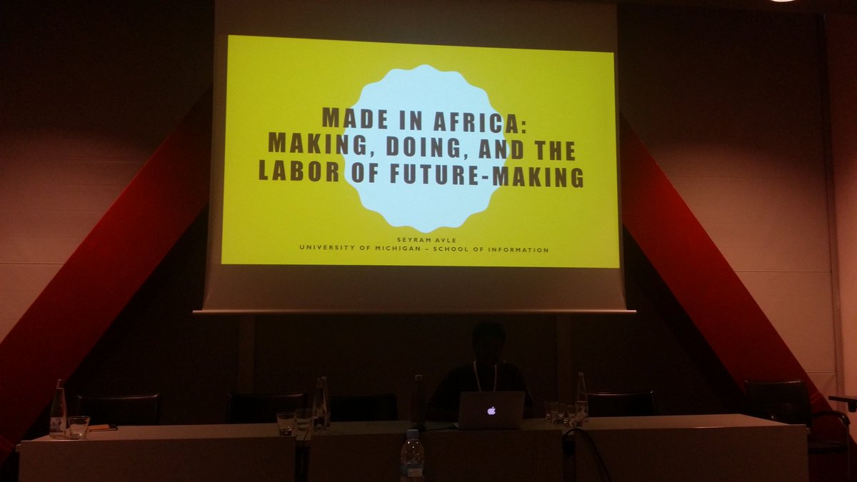 mapc's tweet photo. Now @seyramavle talks about Global Making movement, utopies and distopies into Africain 114.4 #4s2016 #4seasst2016 https://t.co/v2q2XIXPcU