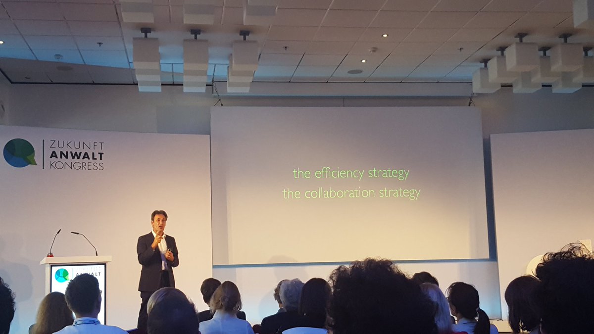 MP_Allmendinger's tweet photo. Great talk from @richardsusskind @azk2016 #azk2016 about the future of lawyers and their strategic possibilities https://t.co/DeodoftOG5