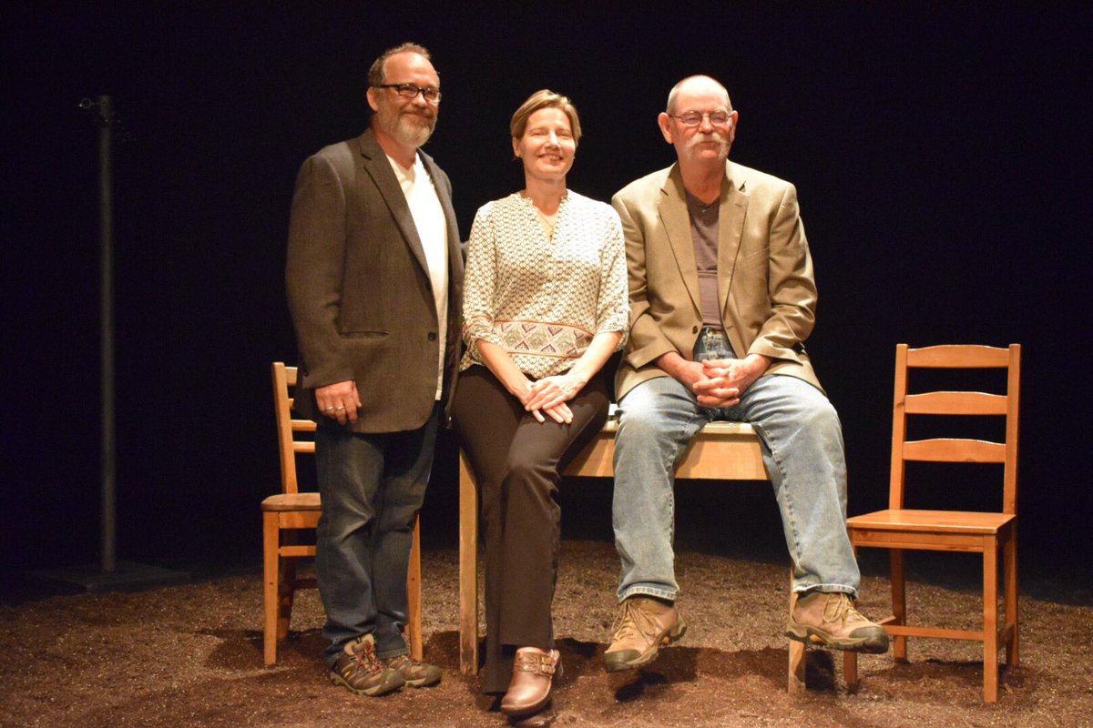 THSCplay's tweet image. The director; the actress; and the playwright. See this touching story tonight at 8 or Sunday at 5.