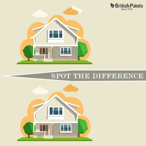 British_Paints's tweet image. In what ways do the 2 homes differentiate each other?
#Weekend #Fun #SpotDifferences