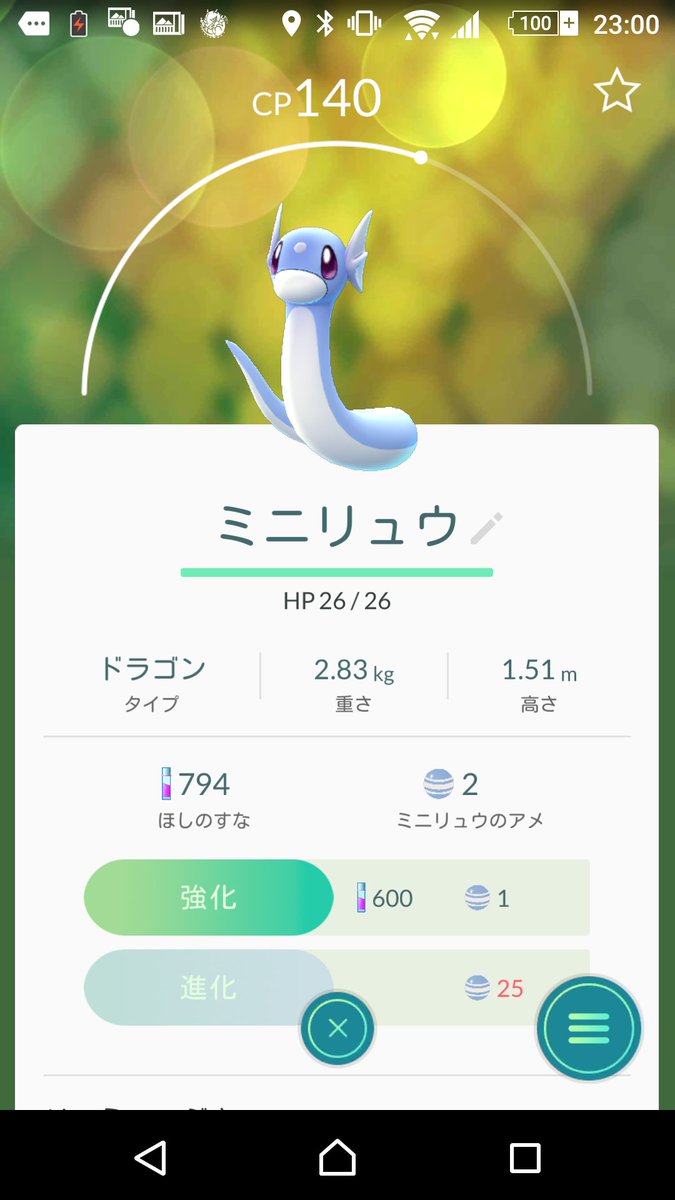 おこうしたらすぐにミニリュウ出てきた
