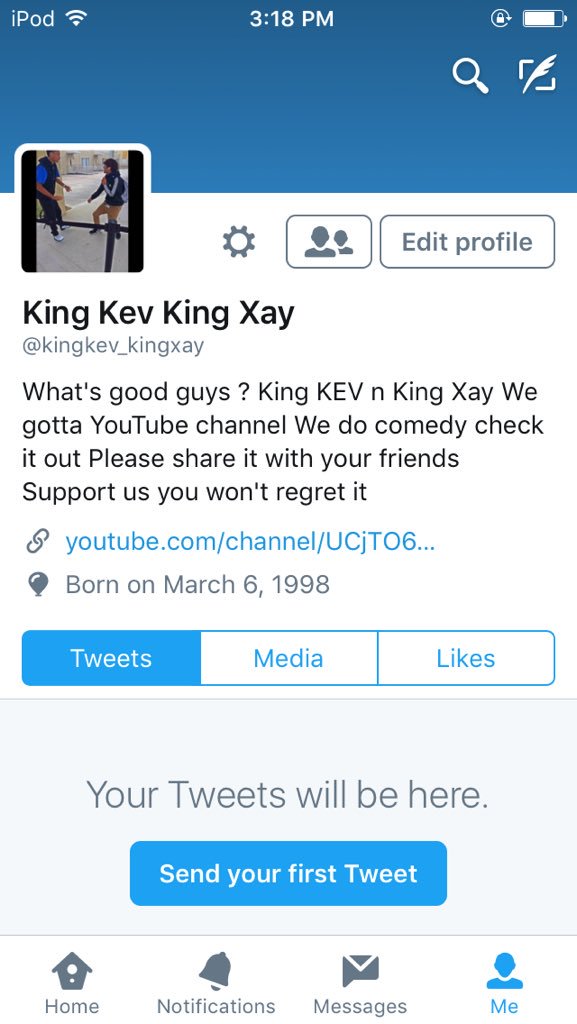 kingboykev's tweet photo. We gotta  YouTube channel check it out and follow our new Twitter acc https://t.co/fsgviRmU0H