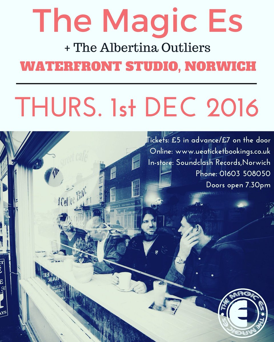 wearemagicuk's tweet photo. Coming to the @WaterfrontNR1 in December #indiemusicblast @AlbertOutliers https://t.co/QXt8SSNCXO