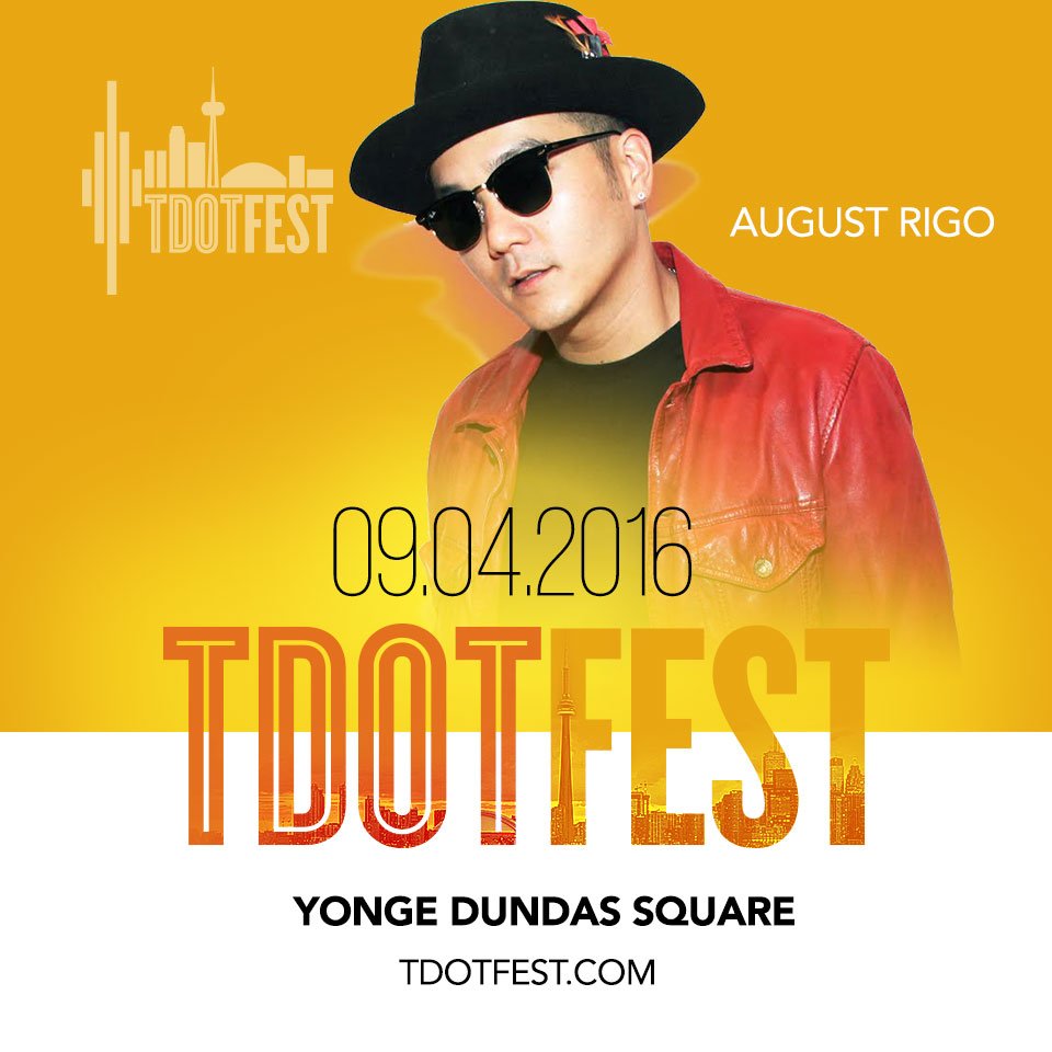 Acclaimed singer &amp; songwriter <a href="/augustrigo/">August Rigo</a> will be headlining #TdotFest! Come #PackTheSquare Sept 4 #Toronto!
#The6ix