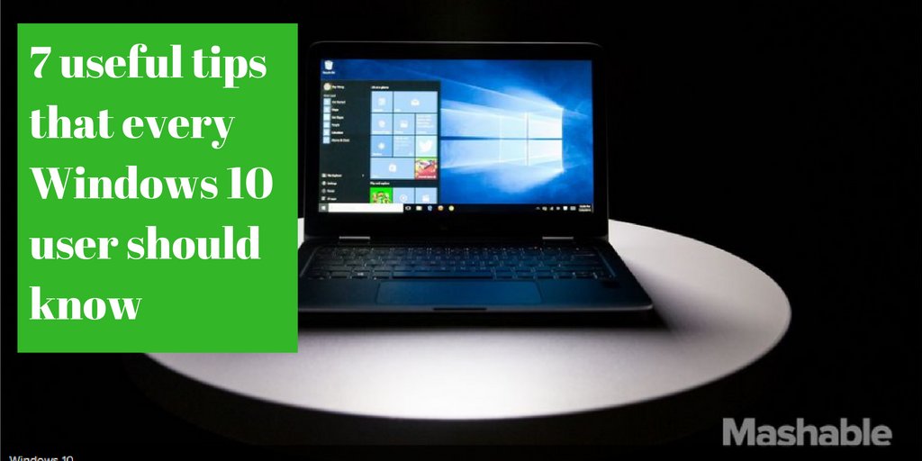 TrustedSupport's tweet image. 7 useful tips that every #Windows10 user should know mashable.com/2016/06/23/7-w… via @mashable