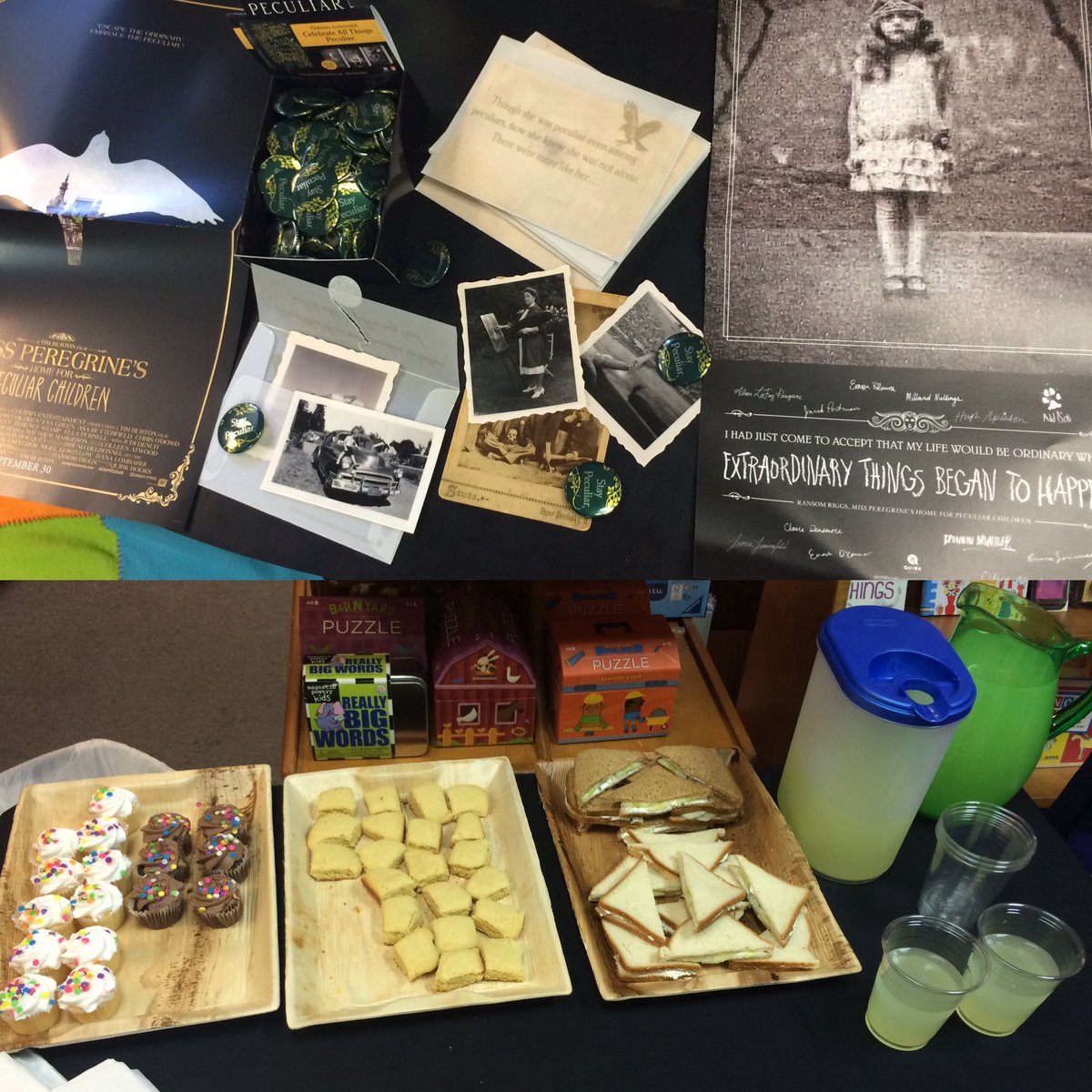 SquareBooks's tweet image. #LoopDay is happening and it's downright peculiar. Come grab the new book, some tea cakes, and #staypeculiar!