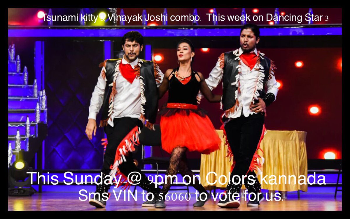 vinayakjoshelay's tweet photo. Dis week 👍 #dancingstar3. 🙏vote for us. VIN to 56060 voting Sincere thanks. @PixelPicturesIN @ColorsKannadaTV https://t.co/CvNzemgGH8
