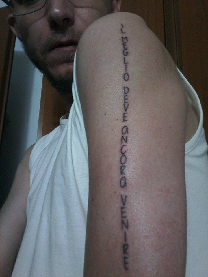 bortolo80's tweet photo. i miei #tattoo
#ComunqueVadaSempreSullaMiastrada
#ILMEGLIODEVEancoraVENIRE https://t.co/kIxneCA1NS