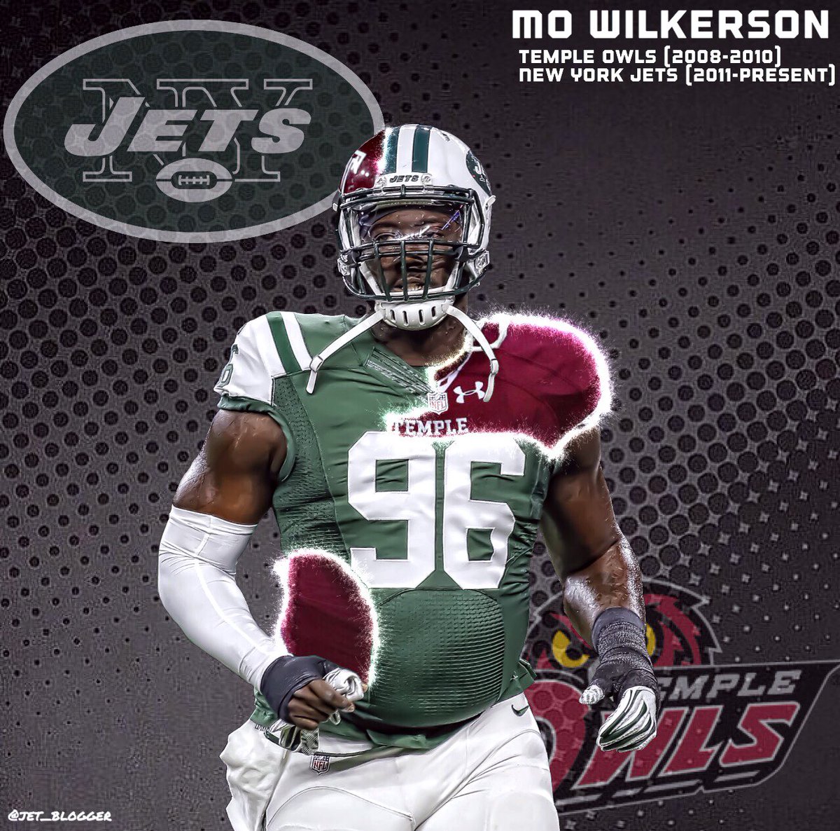 JET_BLOGGER's tweet photo. Temple Owls--->New York Jets! @nyjets @TempleOwls @mowilkerson #JetUp #nyjets #jetsnation #TempleFootball https://t.co/b537xBieUa