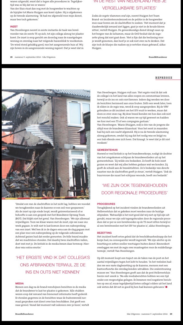 ArjenLittooij's tweet photo. Indrukwekkend verhaal van de collega's uit Hellevoetsluis nav fatale brand. Klinkt anders dan kritiek van de zijlijn https://t.co/Fid6FXu3en