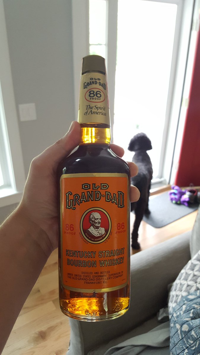 HomeBarSociety's tweet photo. 1983 unopened Old Grand Dad Bourbon https://t.co/7avvG1XQ6J