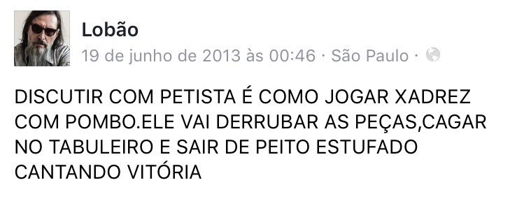 Discutir c petista é como jogar xadrez c pombo on X: Bom dia meu  Presidente 🫡🇧🇷  / X