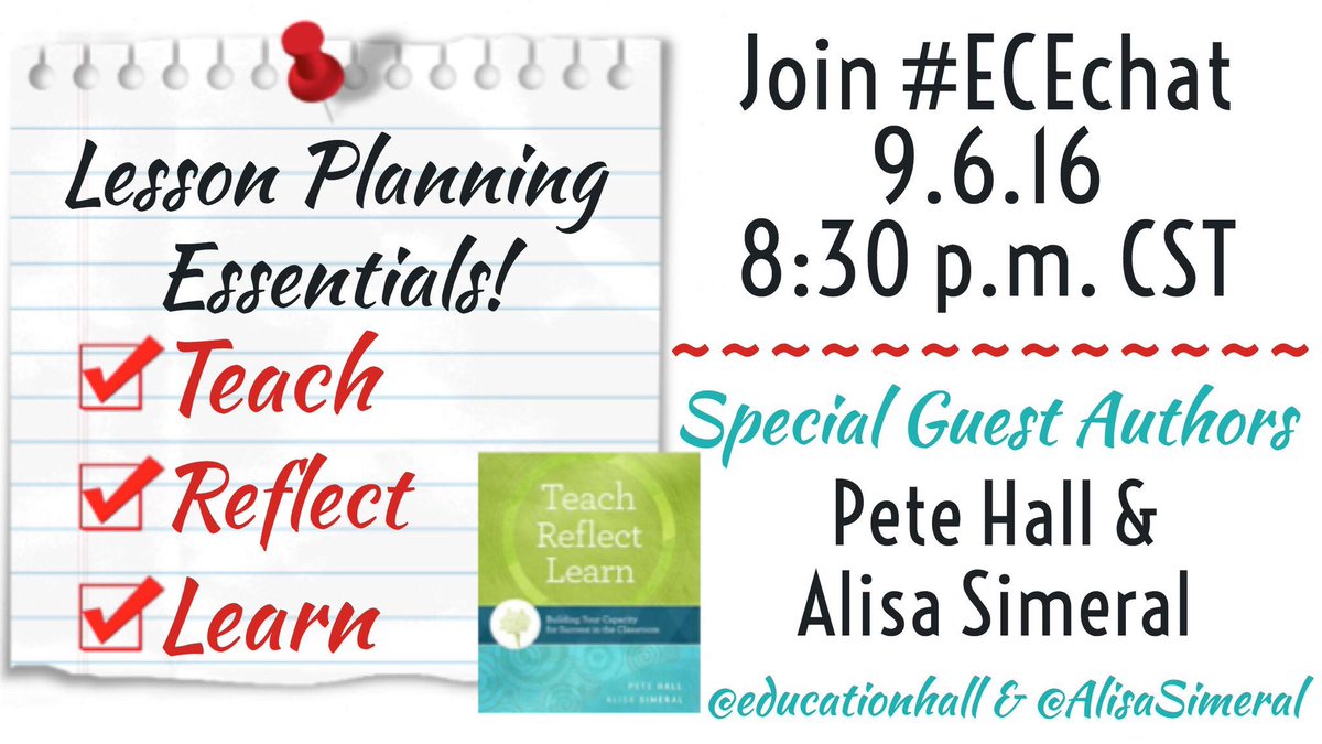 VealHeidi's tweet photo. Excited about our upcoming #ecechat on Tues. 9/6. Great topic w great peeps @educationhall &amp; @AlisaSimeral #edchat https://t.co/m7yuLZ4yVo