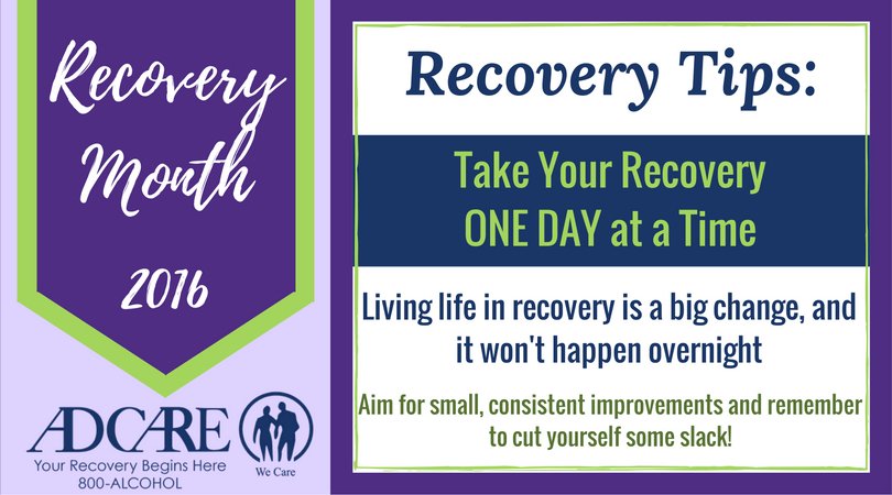 800alcohol's tweet photo. We live one day at a time - living in #recovery is the same pace #RecoveryTips2016 https://t.co/rvvYZ9v9LE