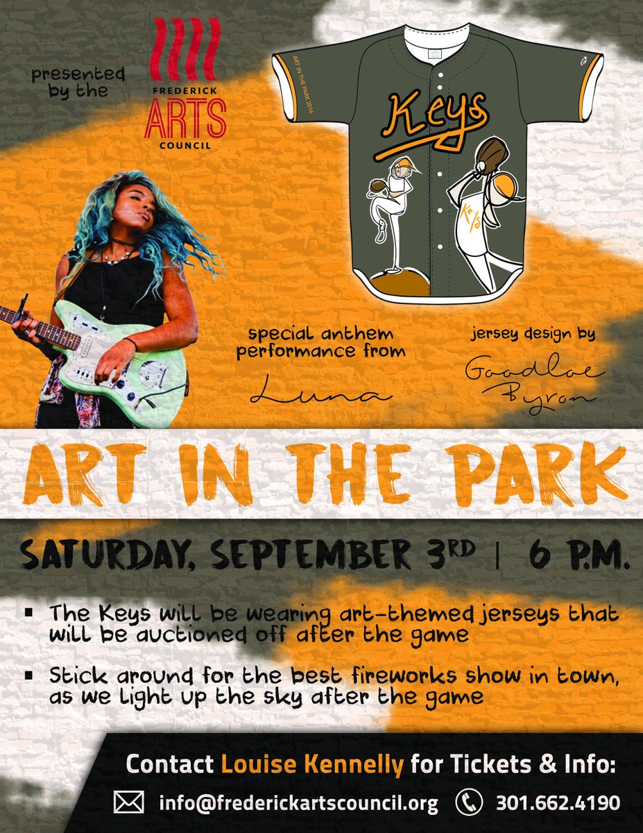 FrederickKeys's tweet photo. Join us tonight for Art in the Park with the @FredArtsCouncil https://t.co/YnhW2k6HaM