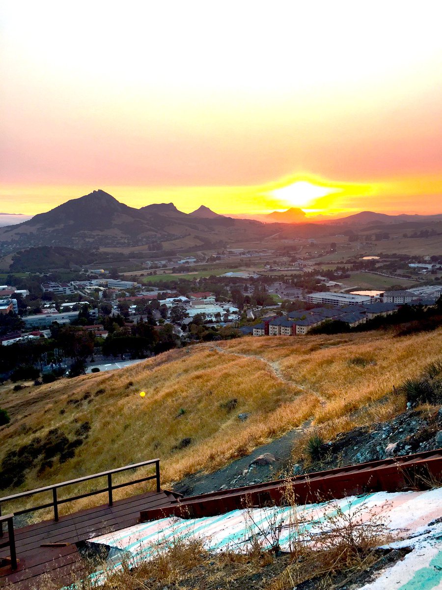 CPPrezArmstrong's tweet photo. How is everyone enjoying the reopened Cal Poly P hike? RT if you've gone up for the view! #CalPolyProud #CalPolyP https://t.co/tWqBVeSrUY