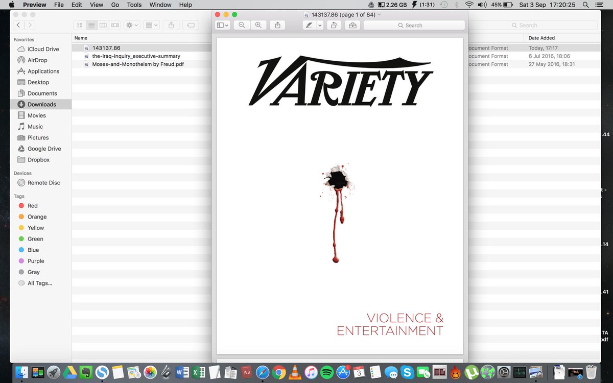 nahiyan85's tweet photo. @Variety there's even a 'fake' copy of the trade available for free on the site #violenceandentertainment https://t.co/frjLjHknjz