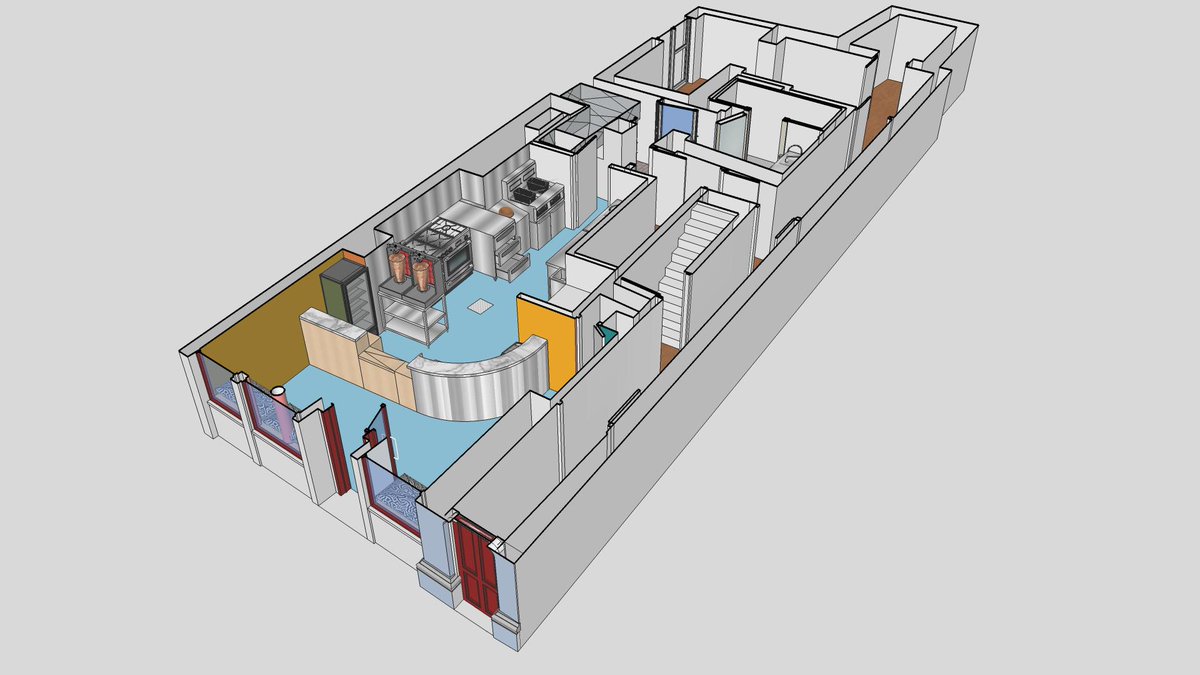 CK_Architecture's tweet image. #Architectural Design for a Take-away restaurant within a protected structure in #Dublin 7 - #protectedstructure