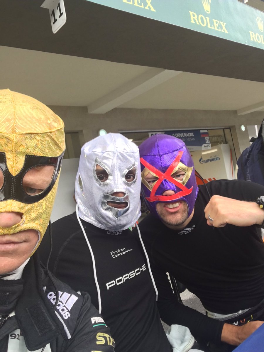 The local fans in Mexico City have hooked us up with new balaclavas.